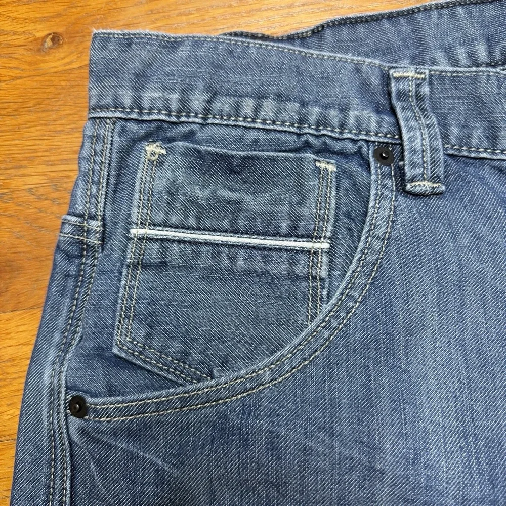 Levi's 569 Jeans Men's 33x30 Loose Straight Denim Snap Flap Double Pockets EUC
